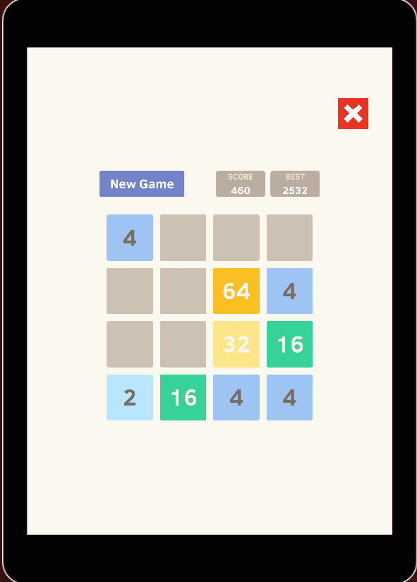 2048 gameplay screenshot 3